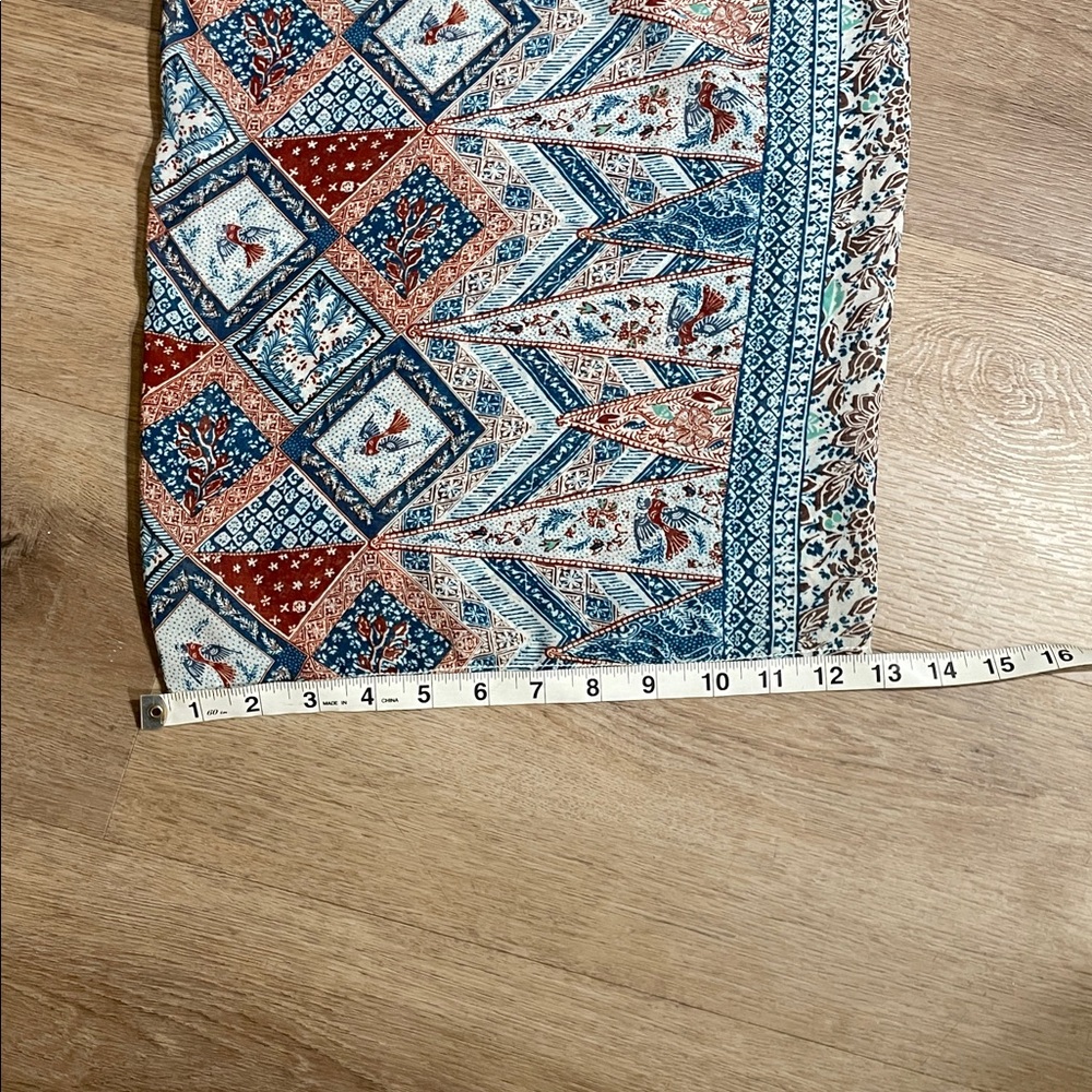 Anthropologie Elevenses Seaflower Patterned Flowy Wide Leg Low Rise Pant - Picture 16 of 16